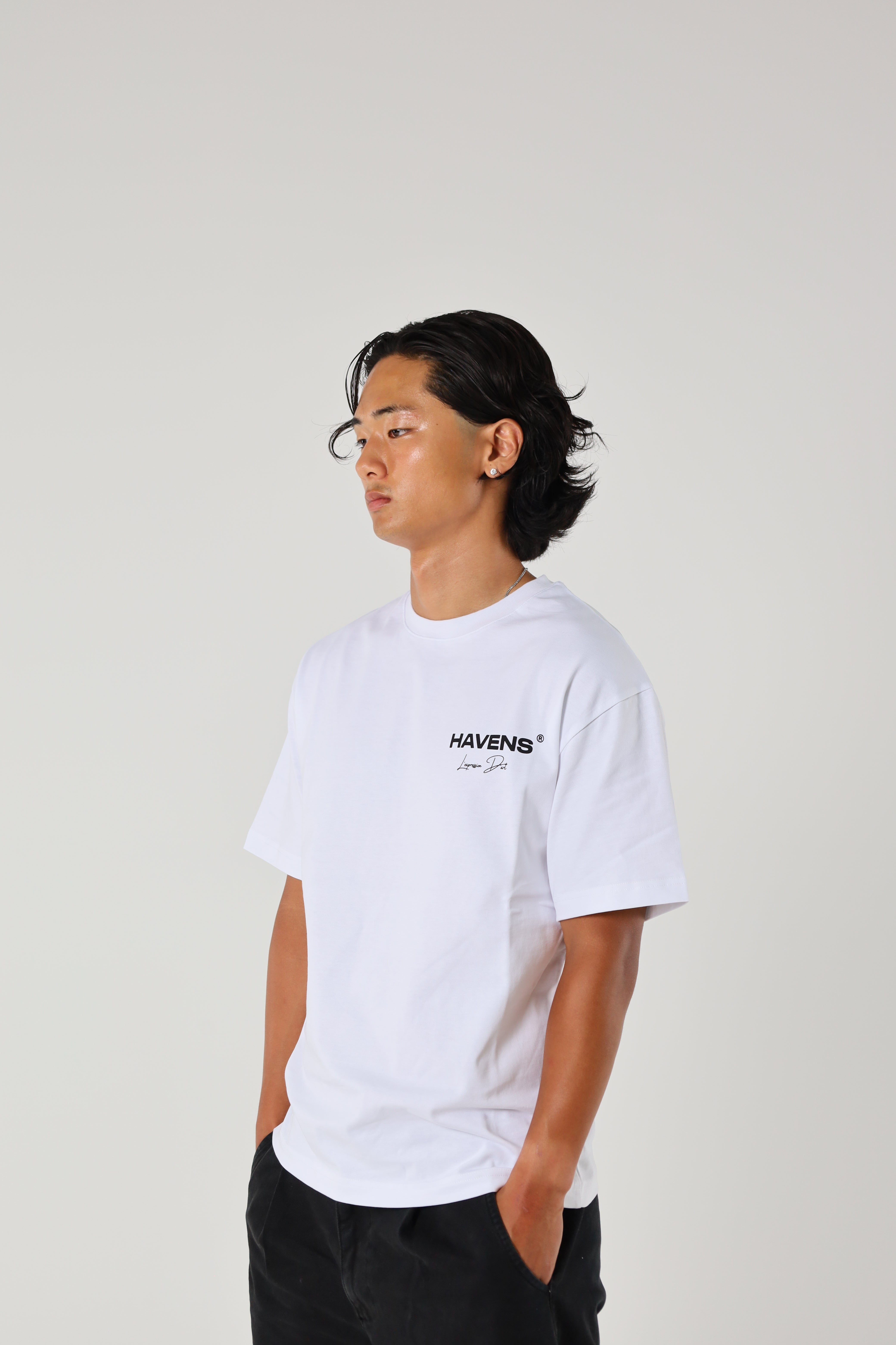 Black/ White Tee