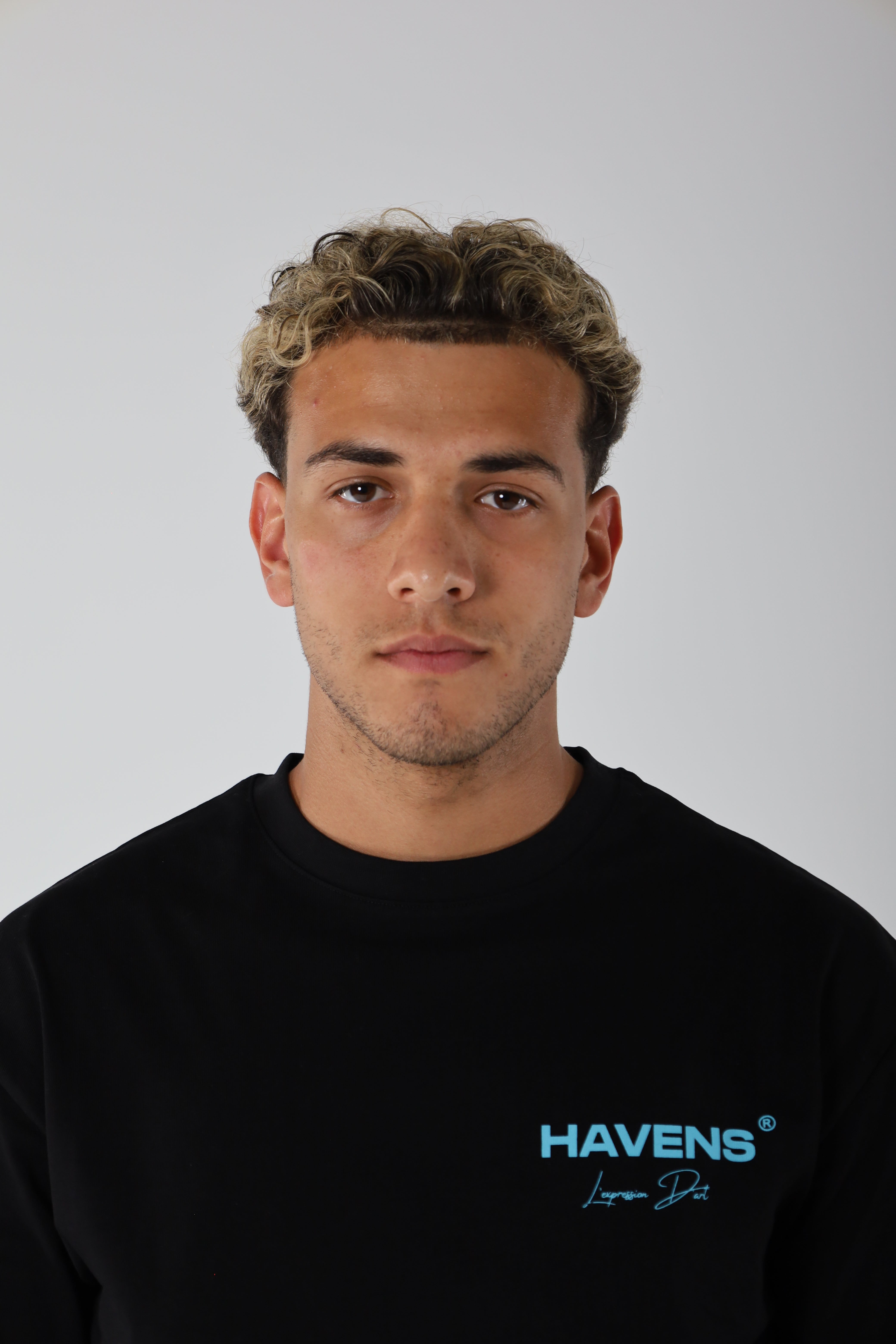 Black/ Baby Blue Tee